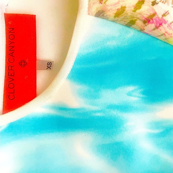 Clover Canyon Multicolor Floral Scuba Dress XS - Picture 6 of 7